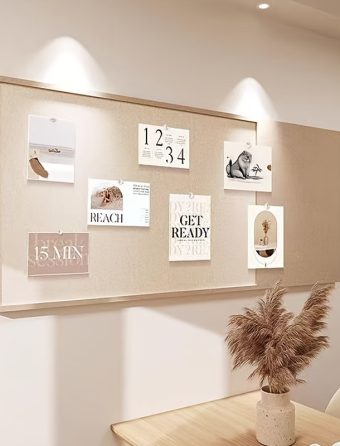 15.75x23.62inch Wall Decor Felt Board Wall Sticker Photo Wall, Premium Vision Board, Photo Display Wall Panel, Background Board, Sticky Board, Wall Message Board