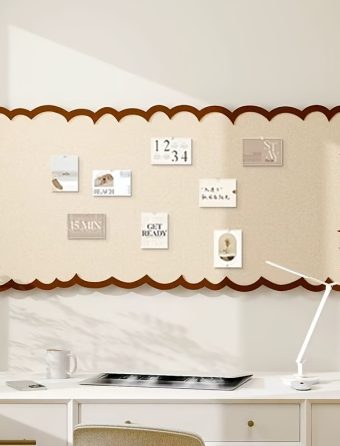 1pc Nordic Style Thick Velvet Hanging Board (Multi-Size Optional), Self-Adhesive Non-Destructive Photo Wall - Multi-Functional Decorative Board, Suitable for Officeu002FDormitory, Jewelry Display Stand + Removable Memo