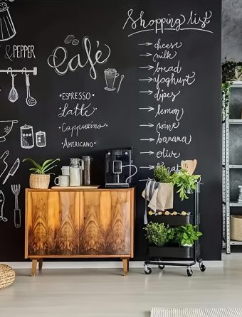One-Piece Vinyl Magnetic Multi-Functional Wall Sticker, Multiple Sizes Available in Black, No Drilling Required. Creative Magnetic Photo Frames, Magnetic Photo Walls, Magnetic Fridge Magnets And Message Boards. Flexible Soft Material