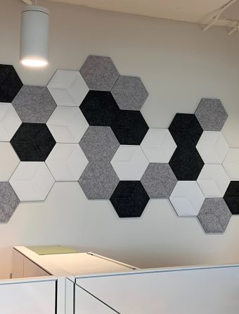 10pcs Nordic Minimalist Style Felt Wall Stickers, No-Drill Photo Wall Memo Board for Office, Study Room, Home Decor, Self-Adhesive Decorative Bulletin Board Wall Decals