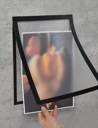 7pcs A4 Magnetic Self-Adhesive Photo Frames C Portable Wall-Mounted Plastic Photo and Document Display Frames, Suitable for Photos, Magnetic Whiteboards, Minimalist Decor C Magnetic Photo Frames and Folders, No Screwsu002FInstallation Required