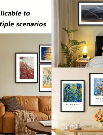 1pcu002F3pcsu002F6pcs, Black Photo Frame, 16X20 Inches, Suitable for Wall And Tabletop Display, Ideal for Desktop Art Decoration, Perfect for Birthday Party Decoration, for Home Living Room And Office Decor, Great Gift for Mother'S Day, New Year