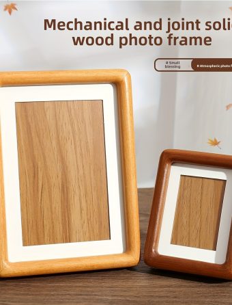 Walnut And Teak, Sapele Wood Picture Frame Set, Suitable for Instant Film Photos, Wedding Photos, Wall Frames with Stands, Perfect Friendship Gift, Exclusive Wooden Frames, Home Decor Ornaments, Office Ornaments